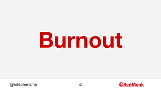 10@rstephensme
Burnout
 