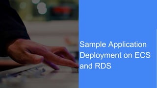 Sample Application
Deployment on ECS
and RDS
 