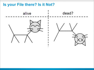 Is your File there? Is it Not?
 