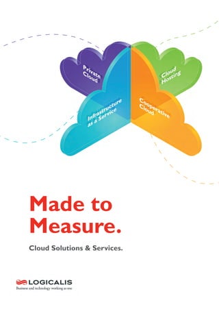 Made to
                      Measure.
                      Cloud Solutions & Services.




J10-4164 Cloud Brochure Front Page.indd 1           09/11/2010 13:28
 
