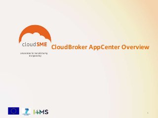 CloudBroker AppCenter Overview
1
 