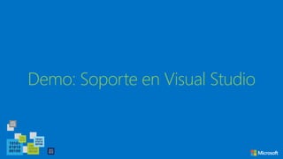Demo: Soporte en Visual Studio
 