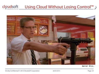 Cloudcamp scotland - Using cloud without losing control