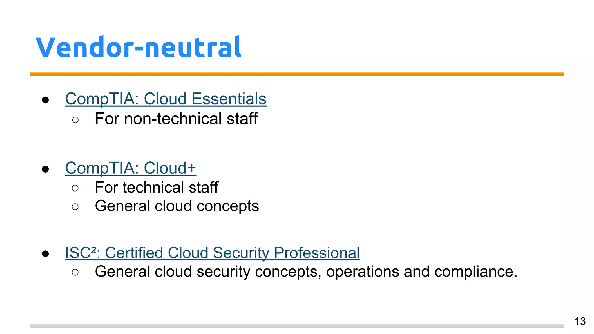 Cloud Certifications - Overview | PDF