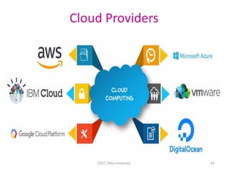 Cloud Providers
COET, Dilla University 43
 