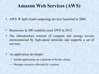 Introduction to infrastructures in cloud computing | PPT