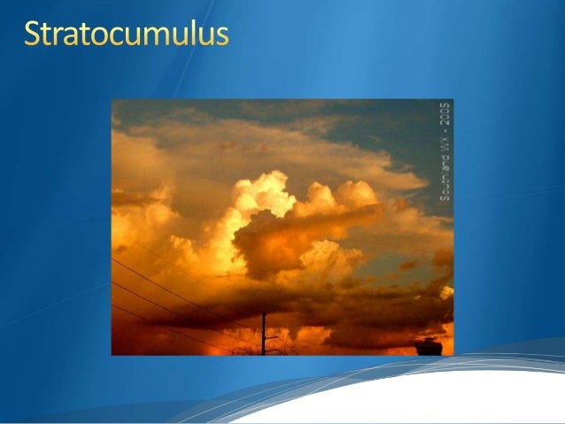 Cloud classification and characteristics