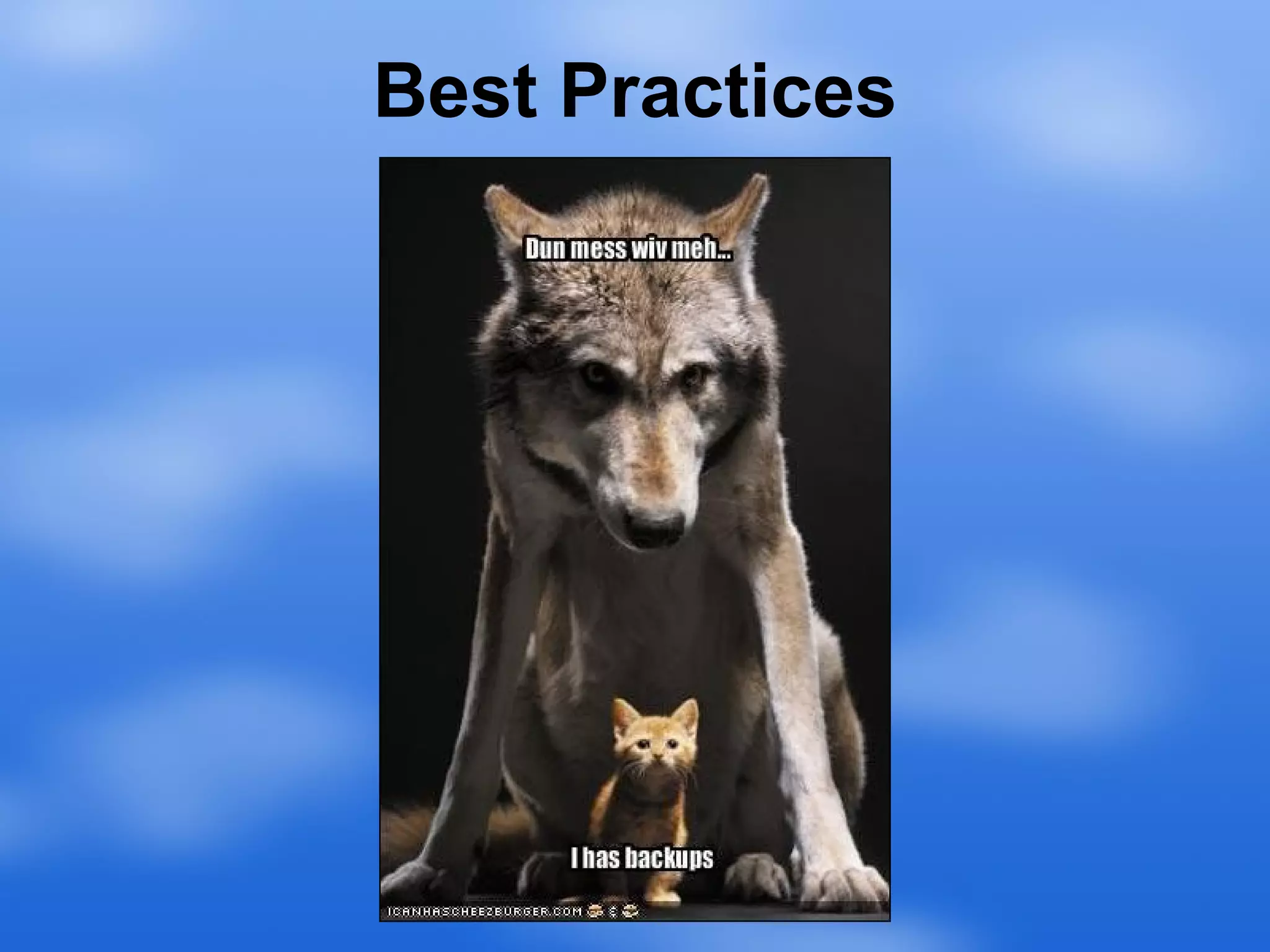 Best Practices 