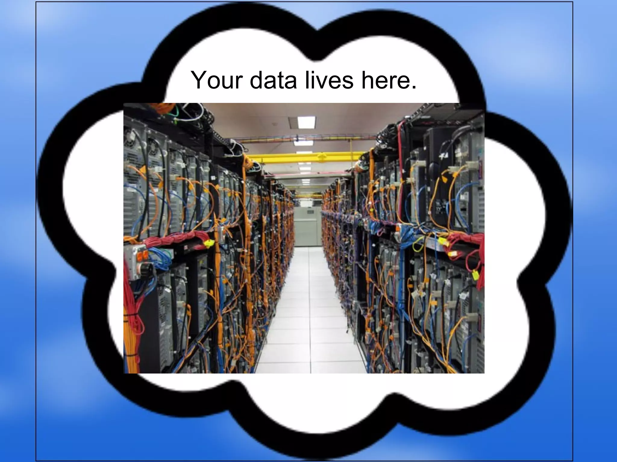 Your data lives here. 