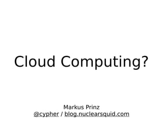 Cloud Computing