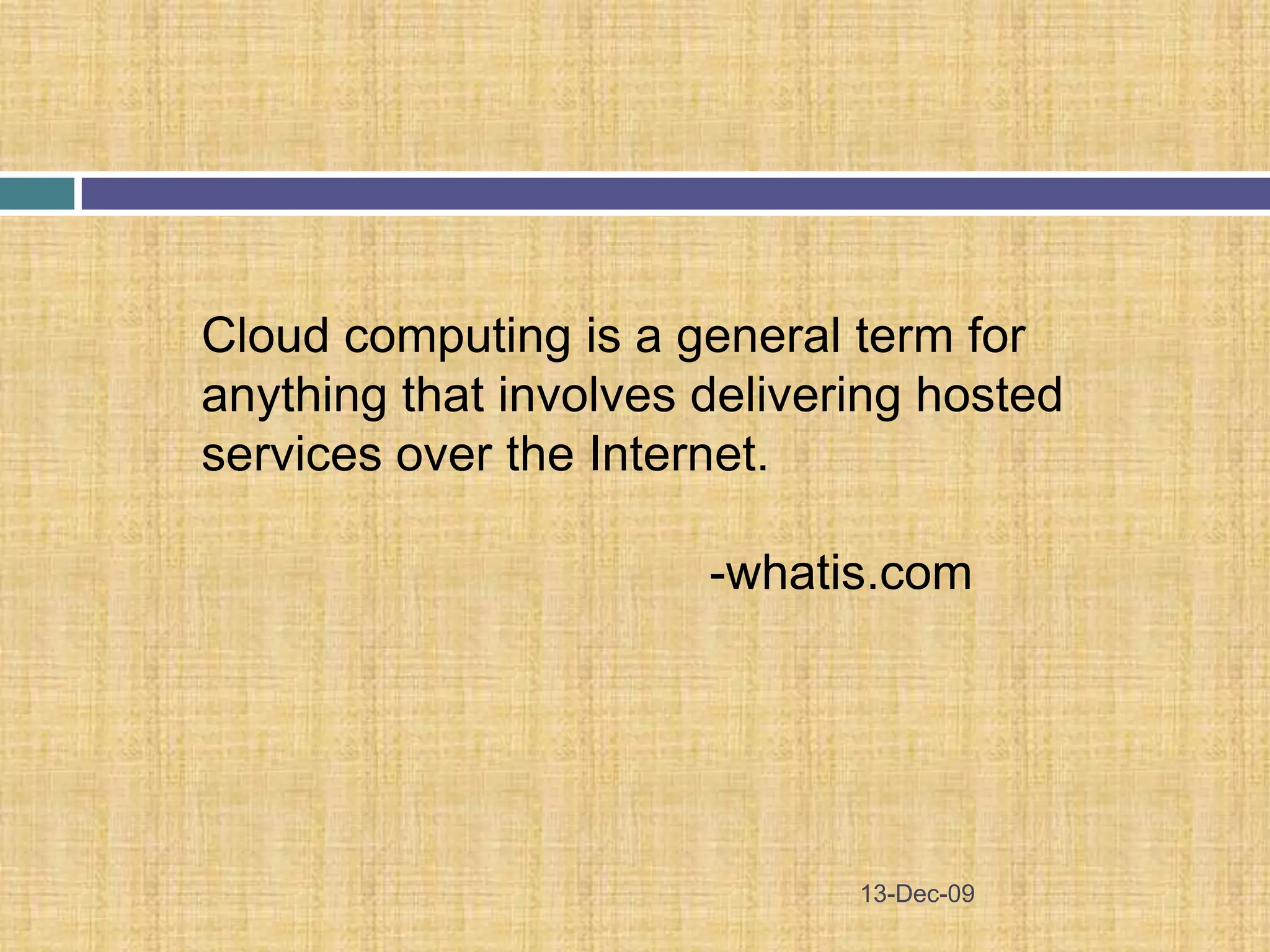 Why Cloud Computing?