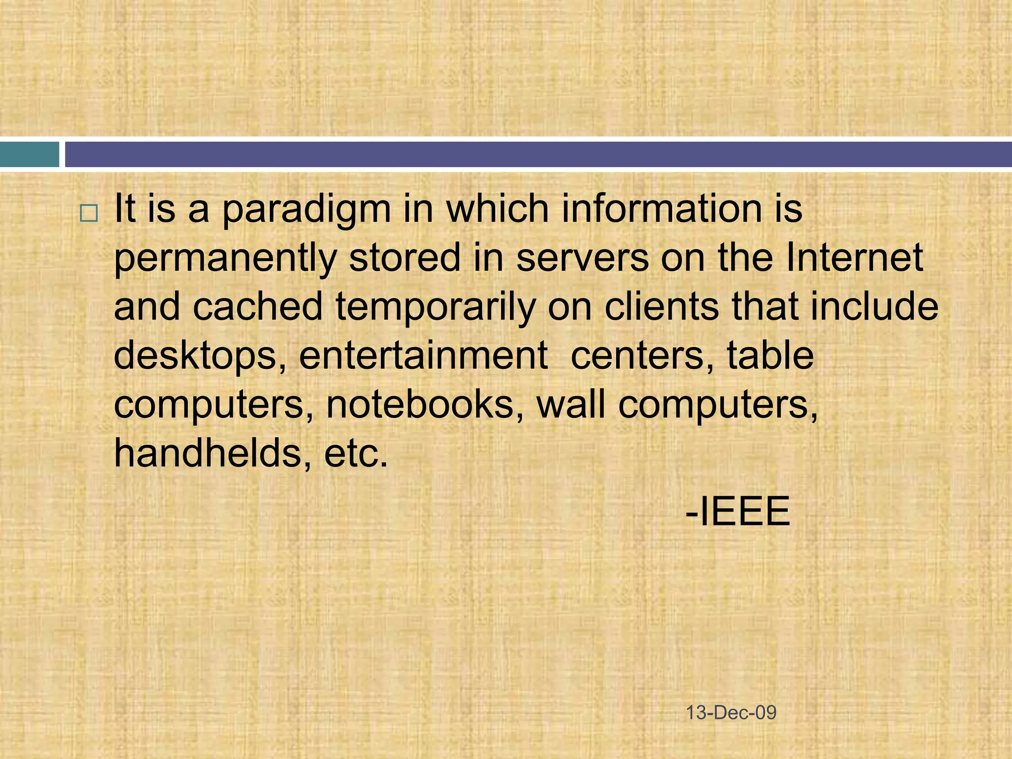 Service Providers of Cloud Computing