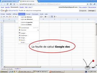 La feuille de calcul  Google doc 