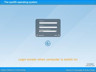 The eyeOS operating system 