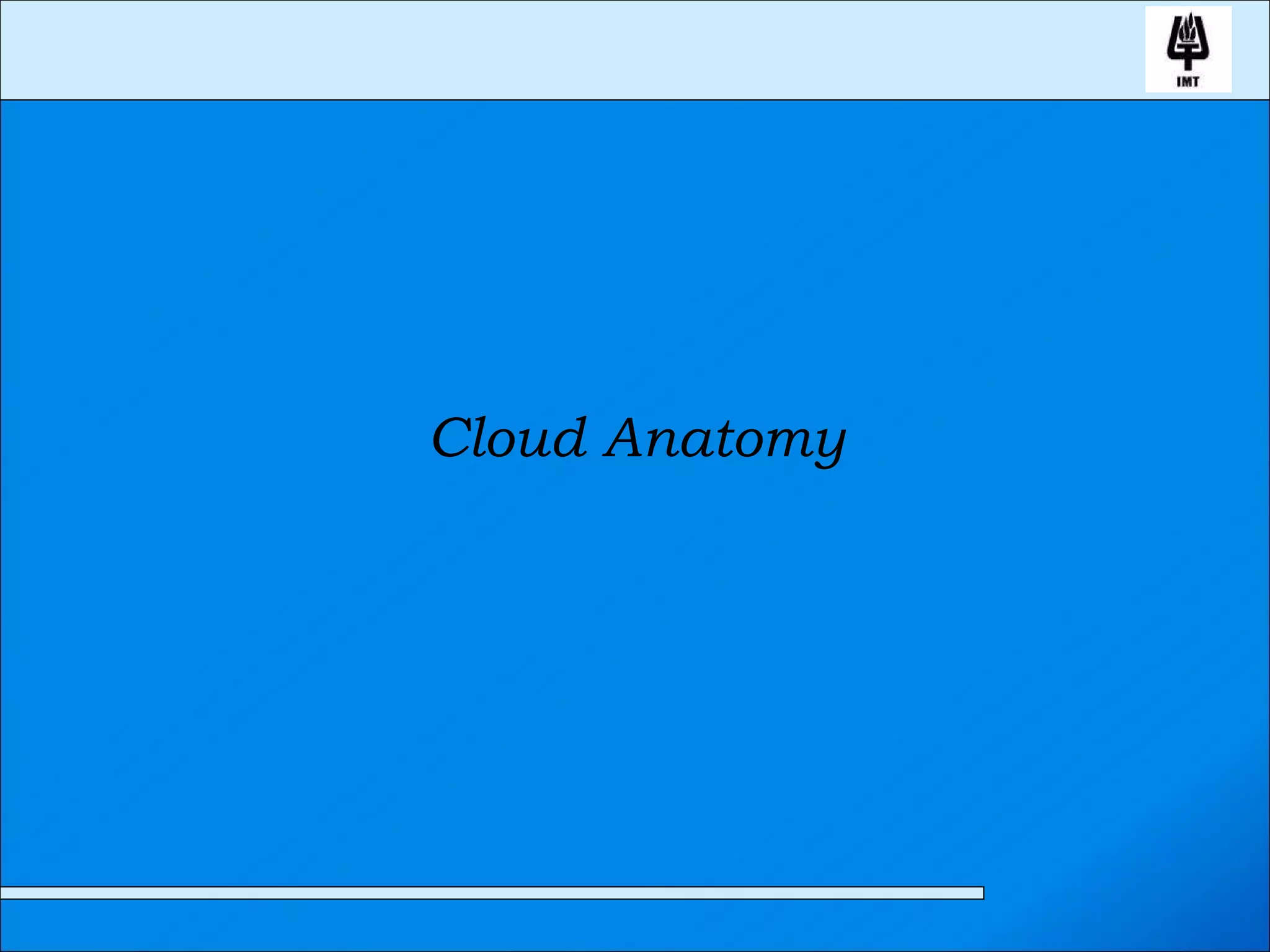 Cloud Anatomy 