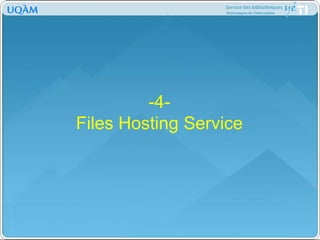 Tarifée sur une base d’abonnement“Quand un service est gratuit, c’est que vous êtes le produit”Plus de 88 applications recensés:http://cloudtaxonomy.opencrowd.com/taxonomy/software-as-a-service/