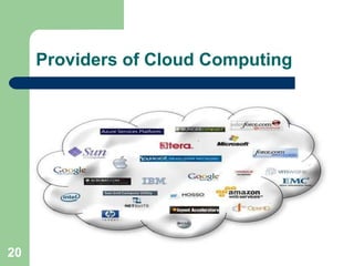 Providers of Cloud Computing 