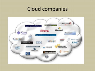 Cloud companies
 
