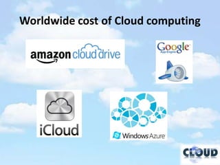 Worldwide cost of Cloud computing
 