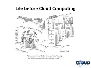 Life before Cloud Computing
 