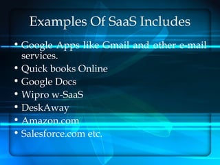 Platform as a Service (PaaS)
Cloud application service or Platform as a service (PaaS)
gives subscribers access to the com...