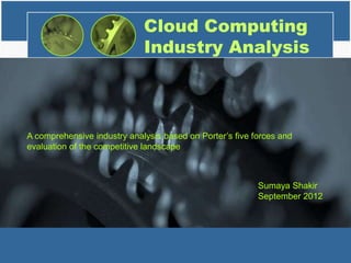 Cloud Computing Industry Analysis | PPTX