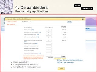 4. De aanbieders  Productivity applications 