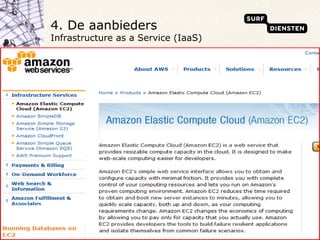 4. De aanbieders  Infrastructure as a Service (IaaS) 