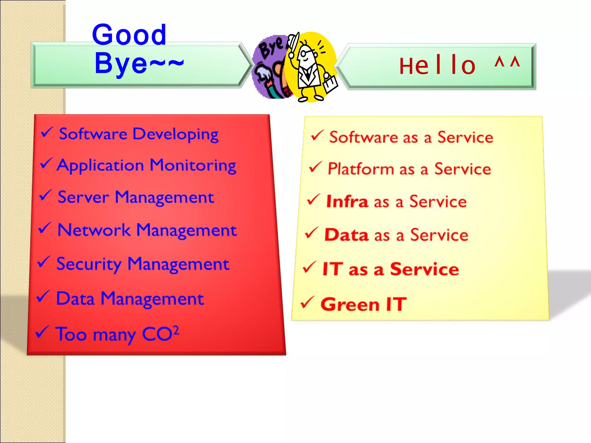 Good
Bye~~   Hello ^^
 