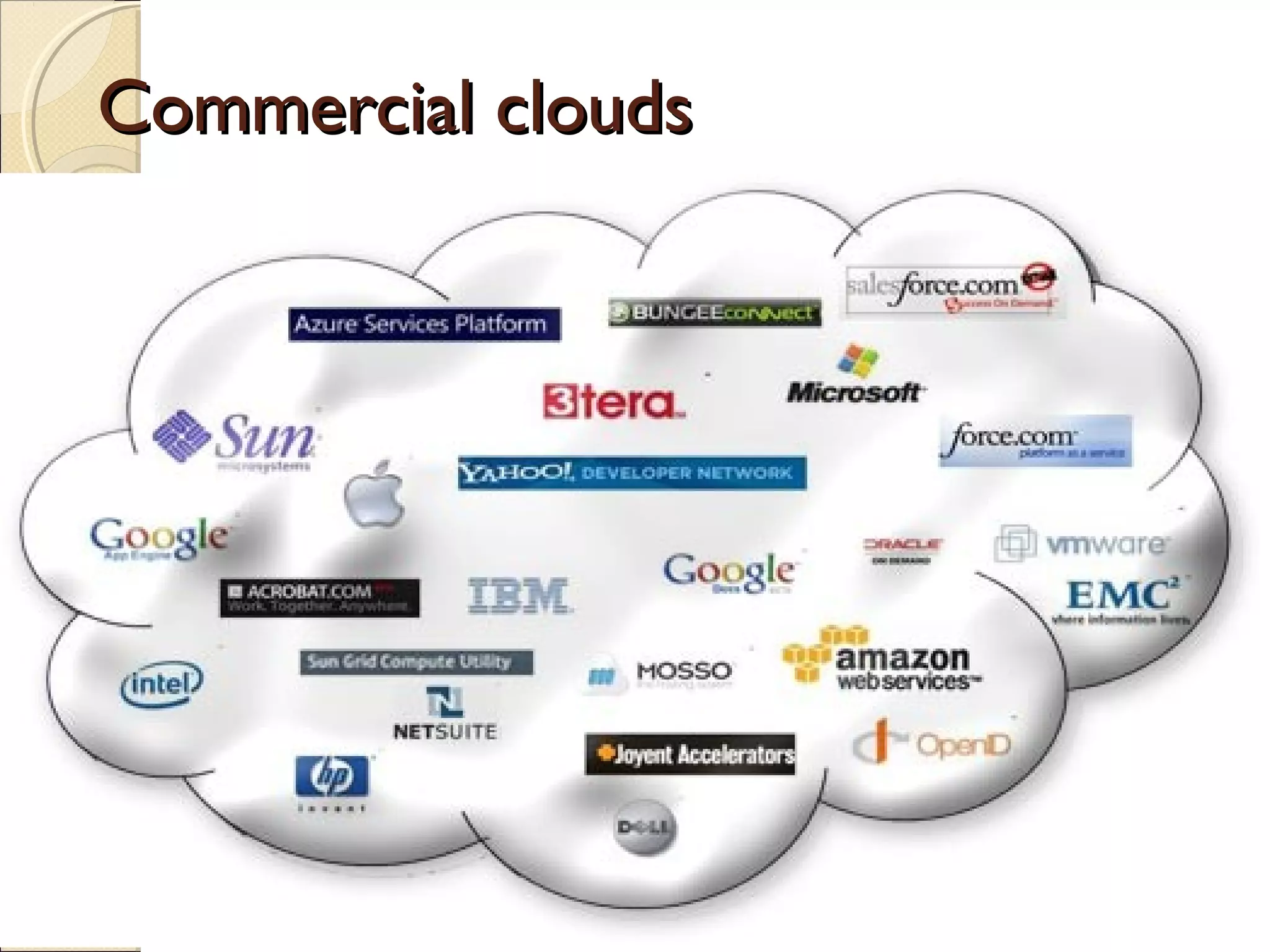 Commercial clouds
 