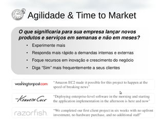 Agilidade & Time to Market
 