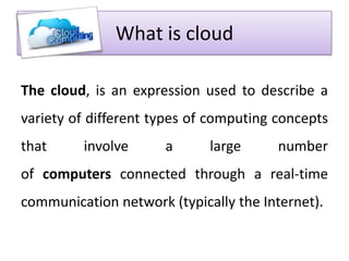 Involves Cloud Computing Cloud Computing | PPTX