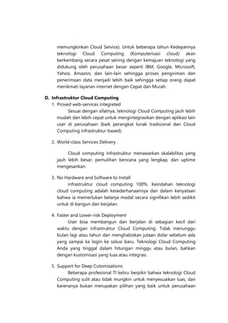 makalah Cloud computing | PDF