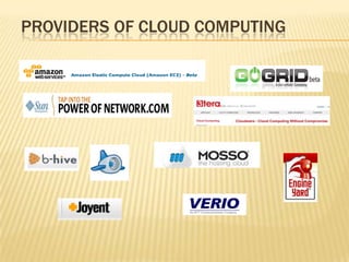 PROVIDERS OF CLOUD COMPUTING

 