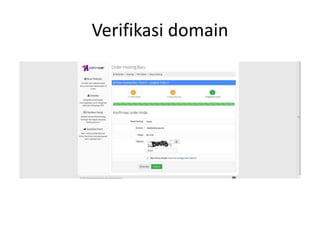 Verifikasi domain 
 