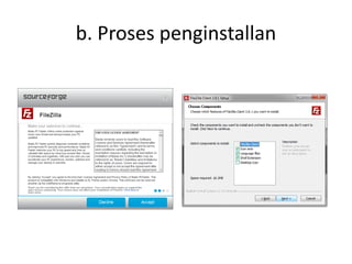 b. Proses penginstallan 
 