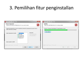 3. Pemilihan fitur penginstallan 
 