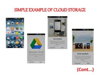 SIMPLE EXAMPLE OF CLOUD STORAGE
(Cont...)
 
