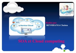 Réalisé par:
BENMHANIA Chaima
SOA et Cloud computing
 
