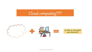 Is this is all what
you know!!!!
slide share cloud computing
 