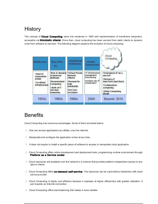 Cloud computing notes
