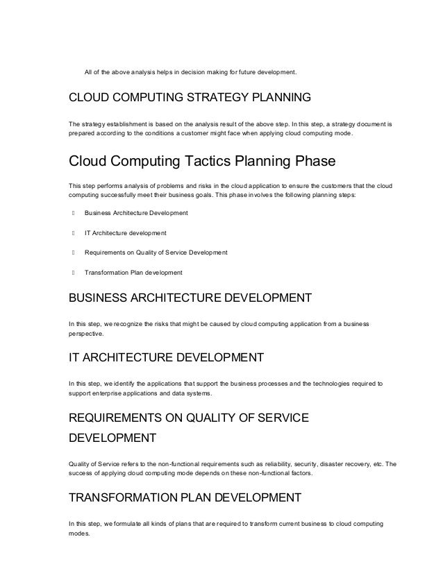 Cloud computing notes