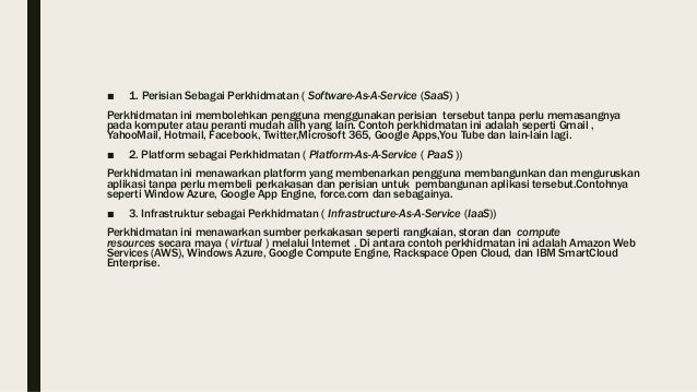Teknologi Cloud Computing Teknologi Awan