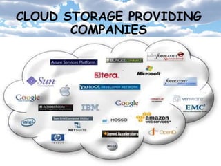 CLOUD STORAGE PROVIDING
COMPANIES
 