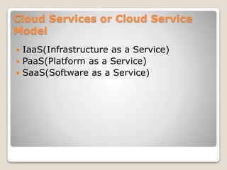 Cloud computing and Cloud Security - Basics and Terminologies | PPTX