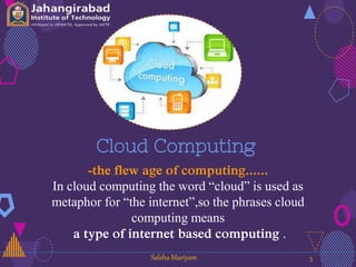 Cloud computing | PPTX