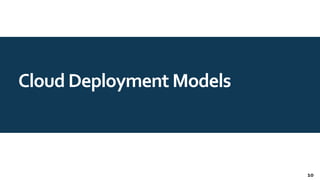 Cloud Deployment Models
10
 