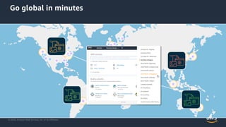 © 2020, Amazon Web Services, Inc. or its Affiliates.
Go global in minutes
 