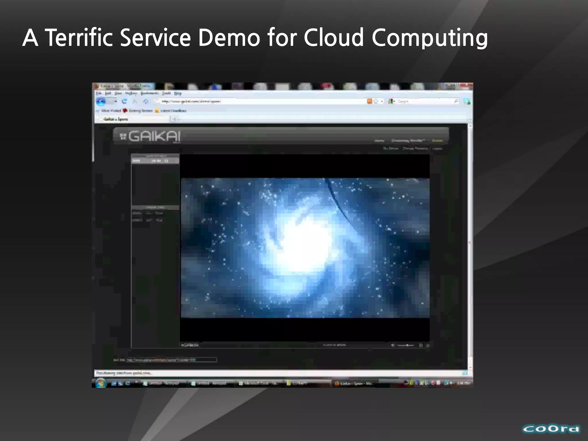 A Terrific Service Demo for Cloud Computing
 