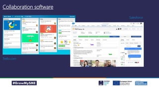 Collaboration software
Trello.com
Salesforce
 